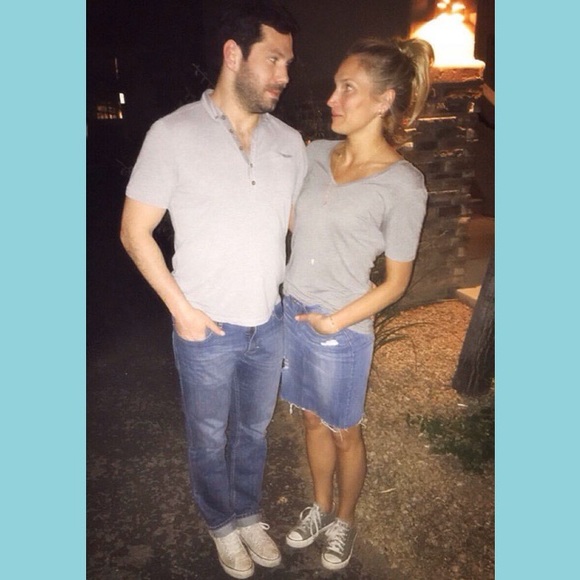 Lightly distressed Dex denim skirt - Picture 1 of 3